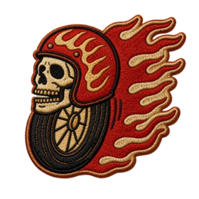 Skull Patches for Leather Jackets