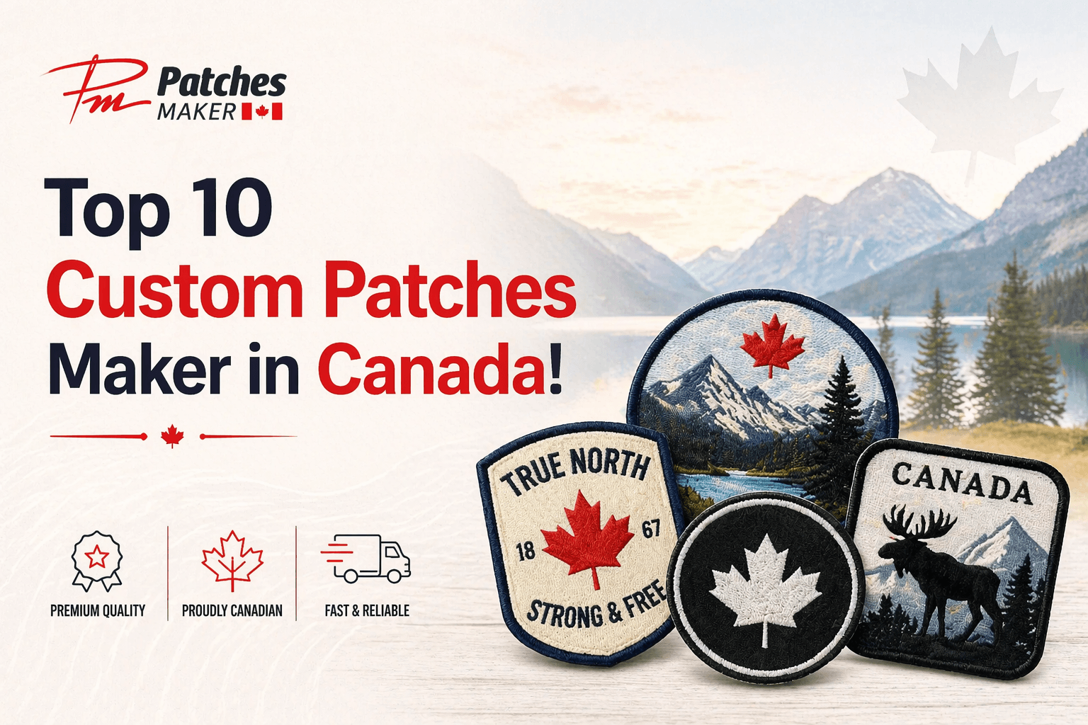 Top 10 custom patches maker Canada